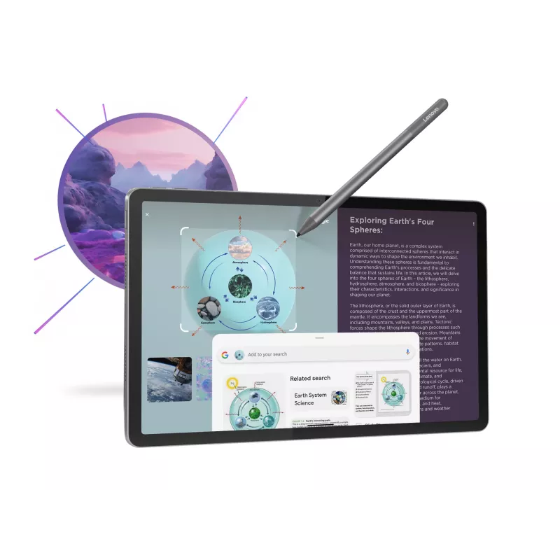 Lenovo Idea Tab planšetinis kompiuteris 11 colių 2560x1600 MediaTek 8 GB 128 GB Android 15 Pilka