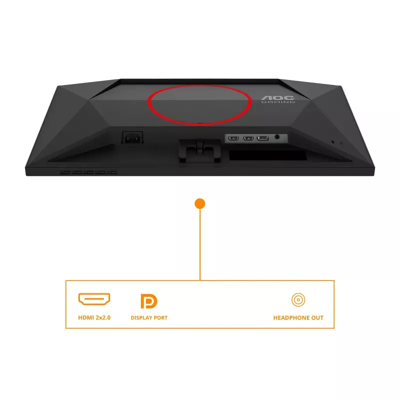 AOC G4 25G4SRE žaidimų monitorius 62,2 cm (24,5 colio) 1920 x 1080 pikselių Full HD LED juodas, raudonas