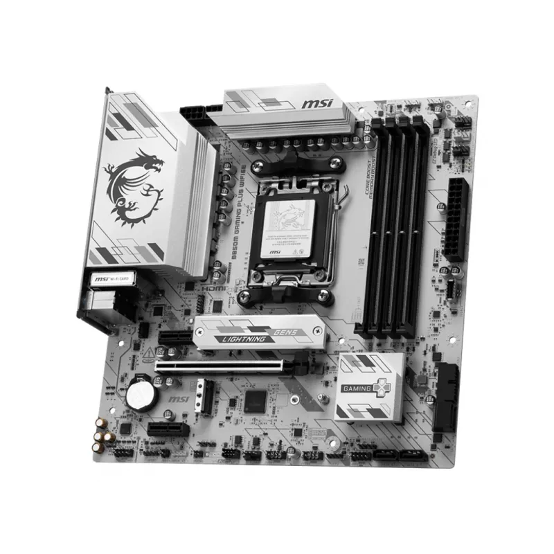 MSI B850M GAMING PLUS WIFI6E pagrindinė plokštė AMD B850 lizdas AM5 micro ATX