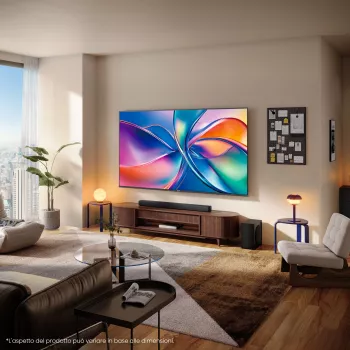Hisense 43E7Q 109,2 cm (43 col.) 4K Ultra HD Smart TV QLED Wi-Fi Juodas