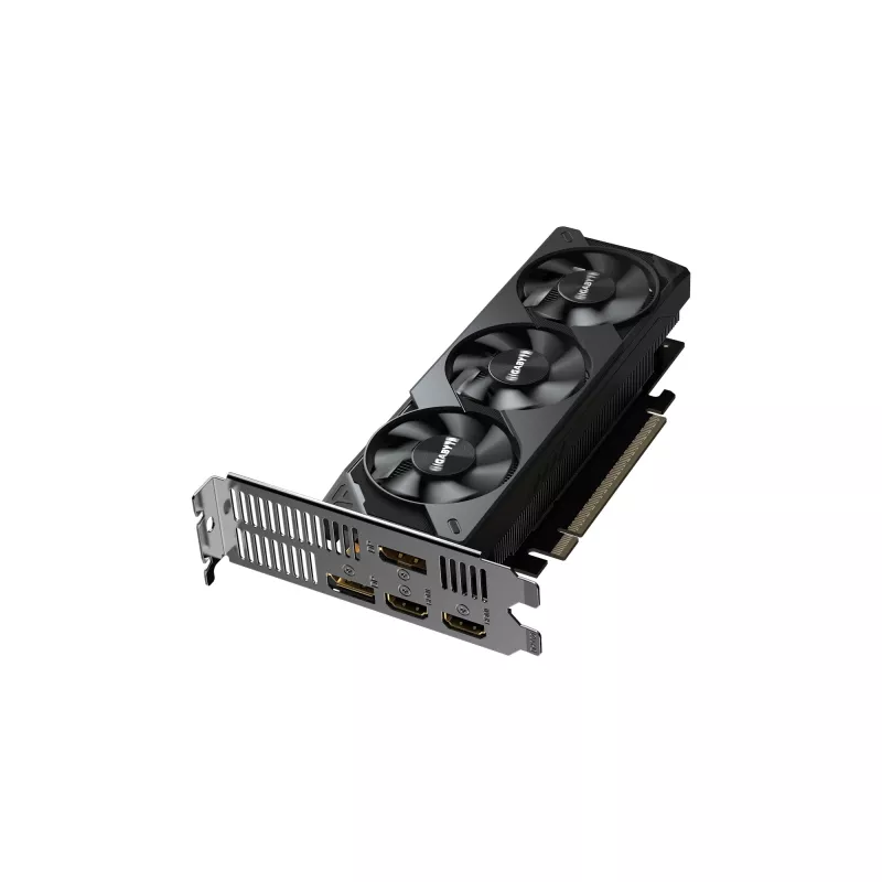GIGABYTE GeForce RTX 5050 OC Low Profile 8G vaizdo plokštė - 8 GB GDDR6, 128 bit, PCI-E 5.0, 2587 MHz branduolio dažnis, 2x DP, 2x HDMI, NVIDIA DLSS 4, GV-N5050OC-8GL