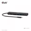 CLUB3D CSV-2553 7-in-1 USB-C centrinė stotelė, 5000 Mbit/s, juoda