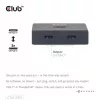 CLUB3D USB-C® dvikryptis vaizdo + duomenų + PD jungiklis, USB Type-C, 2x DisplayPort, 7680 x 4320 pikseliai, juodas, 8K Ultra HD, 120 Hz