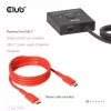 CLUB3D USB-C® dvikryptis vaizdo + duomenų + PD jungiklis, USB Type-C, 2x DisplayPort, 7680 x 4320 pikseliai, juodas, 8K Ultra HD, 120 Hz