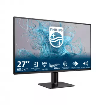 Philips 2000 serijos 27E2N2500/00 kompiuterio monitorius 68,6 cm (27 colių) 2560 x 1440 pikselių Quad HD LCD juodas