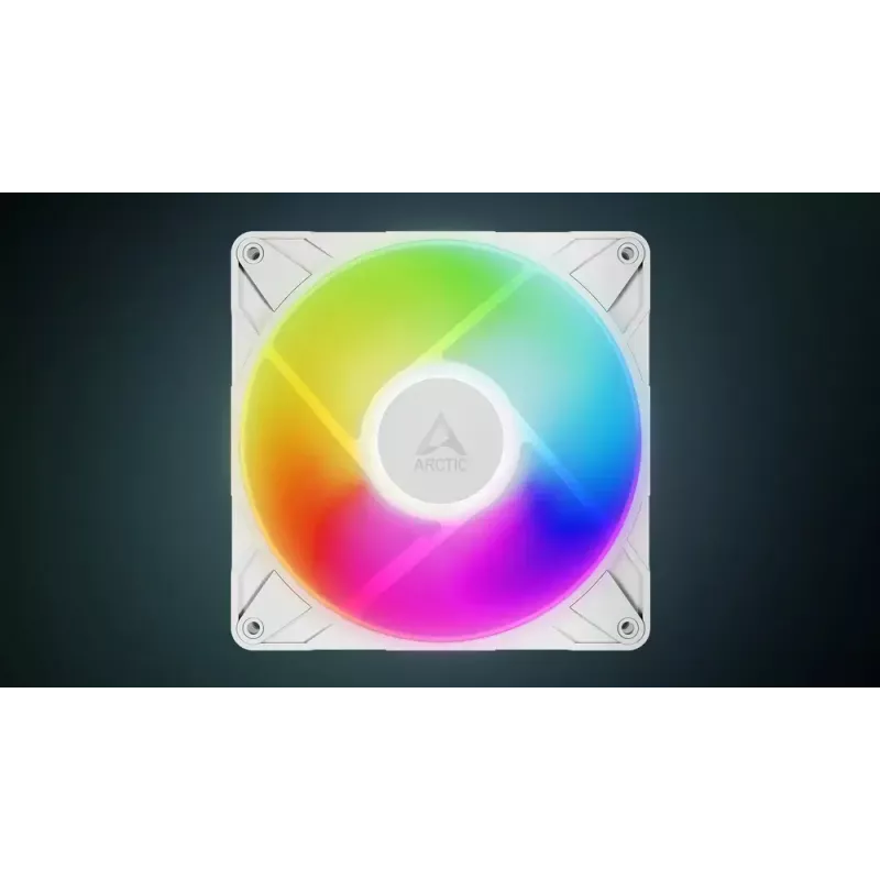 ARCTIC P14 Pro A-RGB (Balta) 140 mm A-RGB PWM ventiliatorius su kabelio skirstytuvu