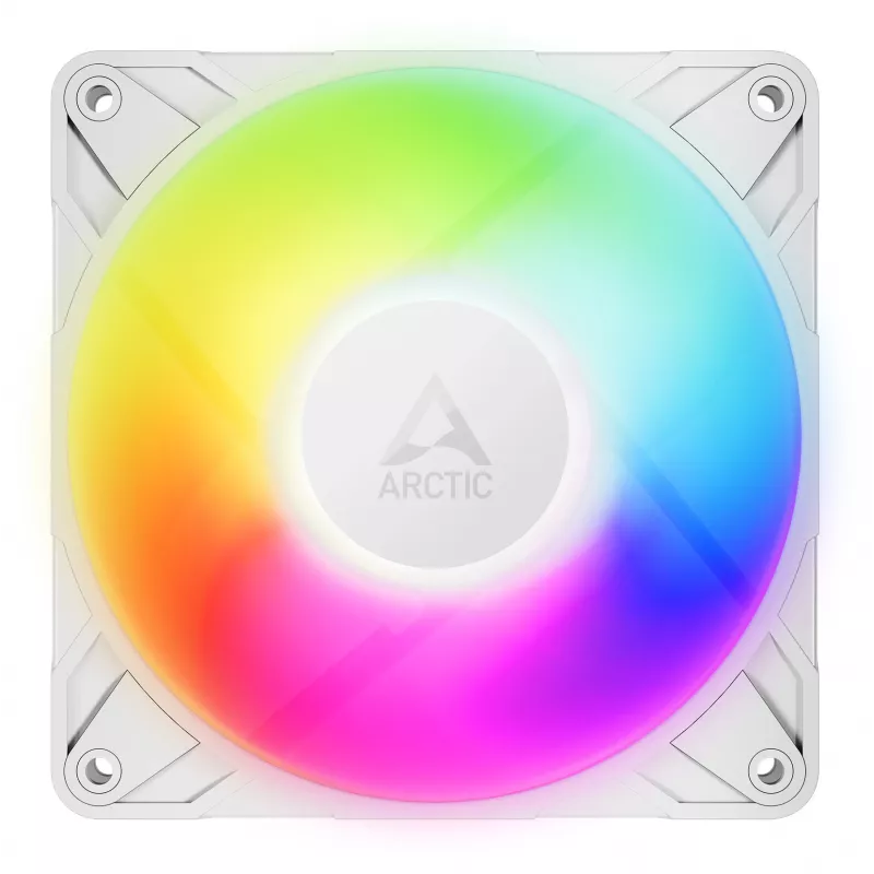 ARCTIC Freezer P12 Pro A-RGB (Baltas) - 120 mm A-RGB PWM ventiliatorius su kabelio skirstytuvu