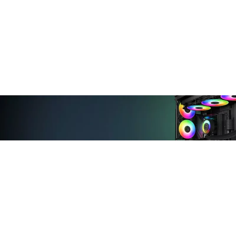 Ventiliatorius Arctic P14 Pro A-RGB 140 mm 400-2500 RPM juodas