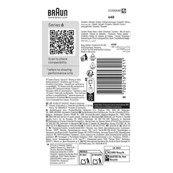 Braun Series 6 pečių galvutės keitimo komplektas