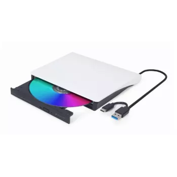 GEMBIRD išorinis USB DVD diskų įrenginys, juodai baltas