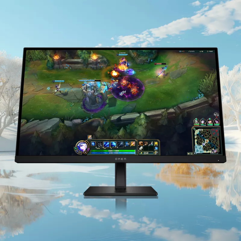 HP OMEN AV4K1E9#ABB monitor 68,6 cm (27 colių) 1920 x 1080 pikselių Full HD LCD juodas