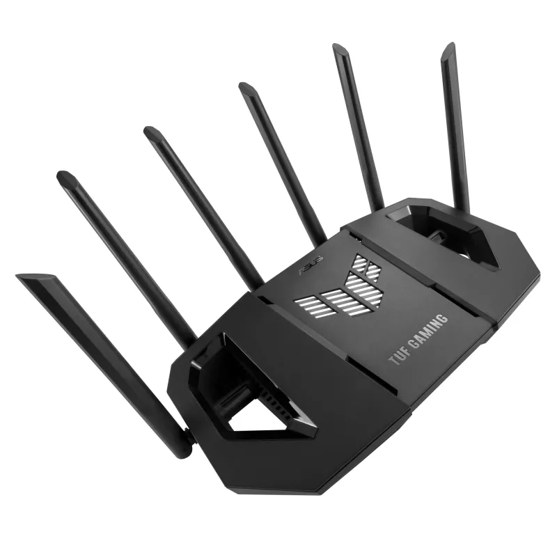 ASUS 90IG0A30-MO9C00 belaidis maršrutizatorius 2.5 Gigabit Ethernet Tri-band (2.4 GHz / 5 GHz / 6 GHz) Juoda