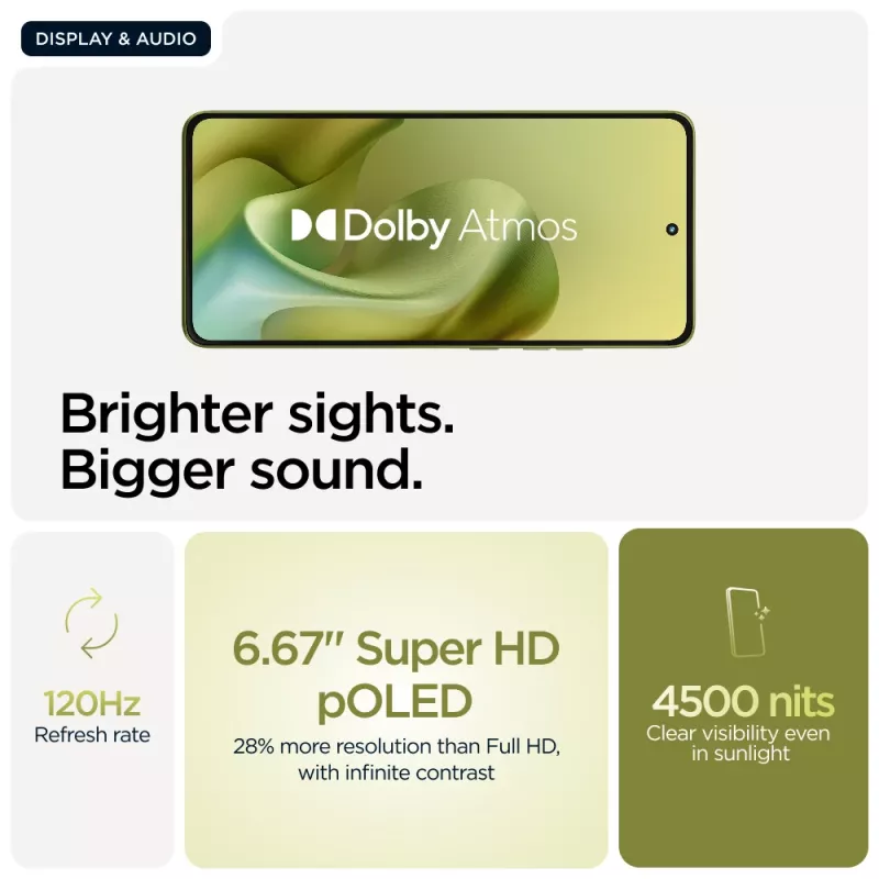 Motorola moto g86 power 5G 16,9 cm (6,67 colio) Dual SIM Android 15 USB Type-C 12 GB 256 GB 6720 mAh Žalia