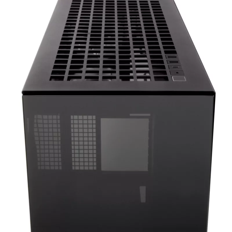 ARCTIC Xtender (Juoda) Premium E-ATX PC korpusas, Midi bokštas, Juoda, EATX, Metalinis, Grūdintas stiklas, Žaidimams