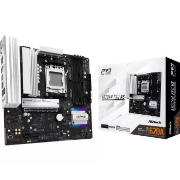 ASRock Motininė plokštė A620AM Pro Rs AM5 AMD A620A 4x DDR5 1x HDMI 2.1 TMDS/FRL 8G suderinama 1x DisplayPort 1.4 su DSC mATX