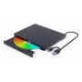 Vidinis DVD±RW įrenginys Gembird DVD-USB-031 – USB Type-C, 24x CD / 8x DVD, priekinis įdėjimas, juodas, 140×18×140 mm
