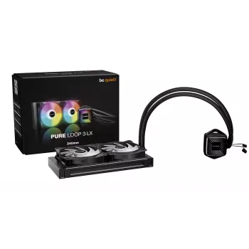be quiet! PURE LOOP 3 LX Processor All-in-one skysčio aušintuvas 12 cm Juoda 1 vnt.