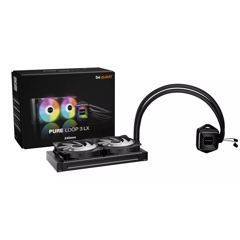 be quiet! PURE LOOP 3 LX Processor All-in-one skysčio aušintuvas 12 cm Juoda 1 vnt.