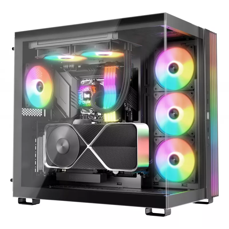 be quiet! PURE LOOP 3 LX Processor All-in-one skysčio aušintuvas 12 cm Juoda 1 vnt.