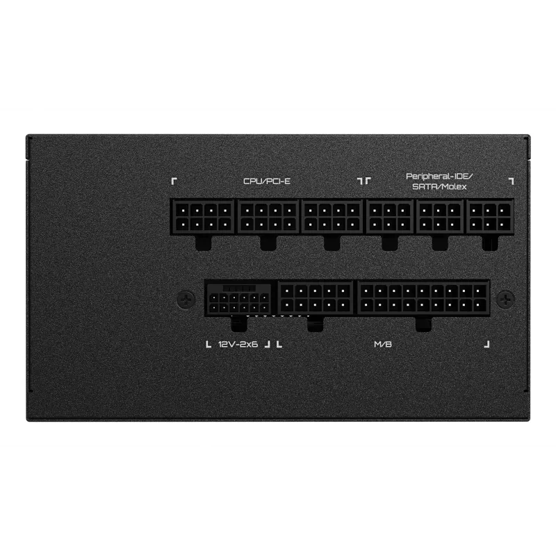 GIGABYTE UD750GM PG5 V2 maitinimo blokas – PCIe Gen 5.1, 80 PLUS Gold, pilnai modulinis, 120 mm ventiliatorius, ATX 3.1 suderinamas, EU kištukas
