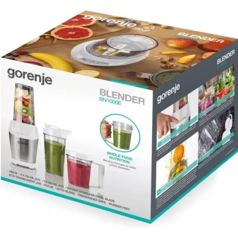 Gorenje BN1000E 0,75 L stalo blenderis 1000 W baltas