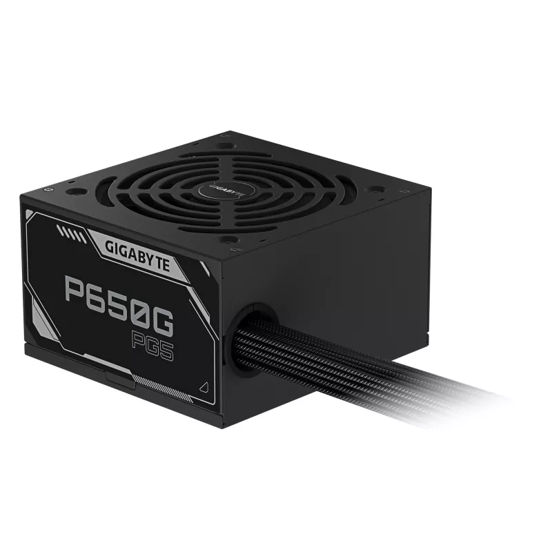 GIGABYTE P650G PCIE 5.1 maitinimo blokas - PCIe 5.1, 80 PLUS Silver, 120 mm ventiliatorius, ATX 3.1 suderinamas, EU kištukas