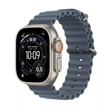 APPLE Watch Ultra 3 (2025) LTE 49mm Titanium Case su Ocean Band - Mėlyna