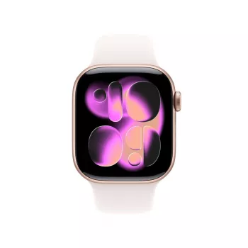 APPLE Watch S11 (2025) GPS 42 mm rožinio aukso aliuminio korpusas su Sport Band M/L – šviesiai rožine