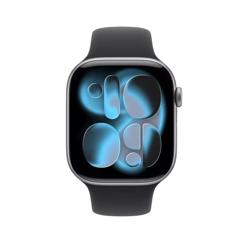 APPLE Watch Series 11 (2025) GPS 46mm Space Grey Aluminium Case su Sport Juosta M/L - Juoda