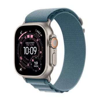 APPLE Watch Ultra 3 (2025) LTE 49mm Titano korpusas su Alpine Loop dirželiu (M) – Mėlyna