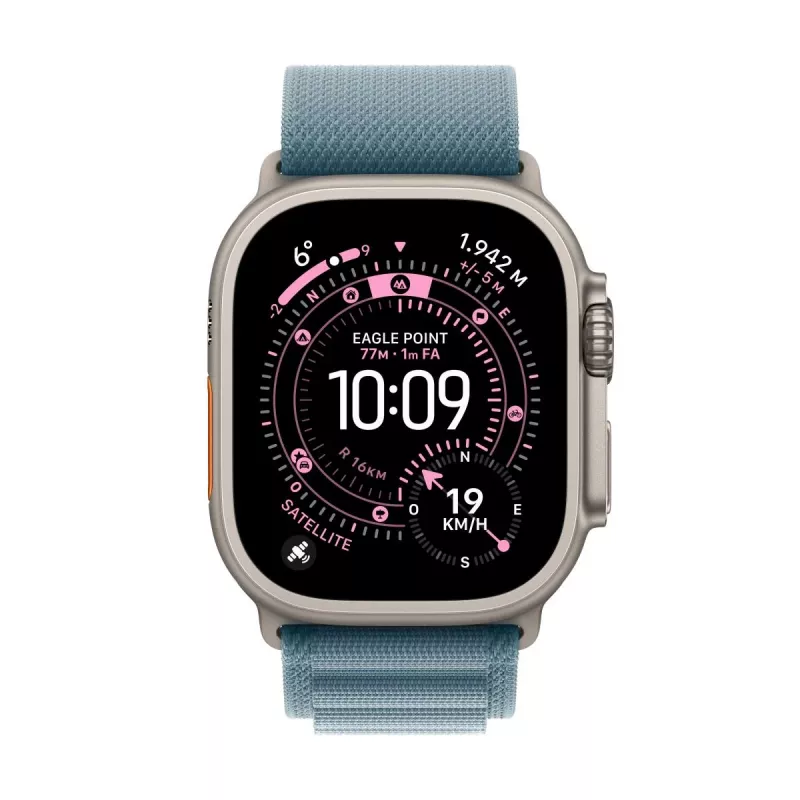 APPLE Watch Ultra 3 (2025) LTE 49mm Titano korpusas su Alpine Loop dirželiu (M) – Mėlyna