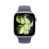 APPLE Watch Series 11 GPS 46 mm sidabrinis aliuminio korpusas su Purple Fog Sport apyranke S/M