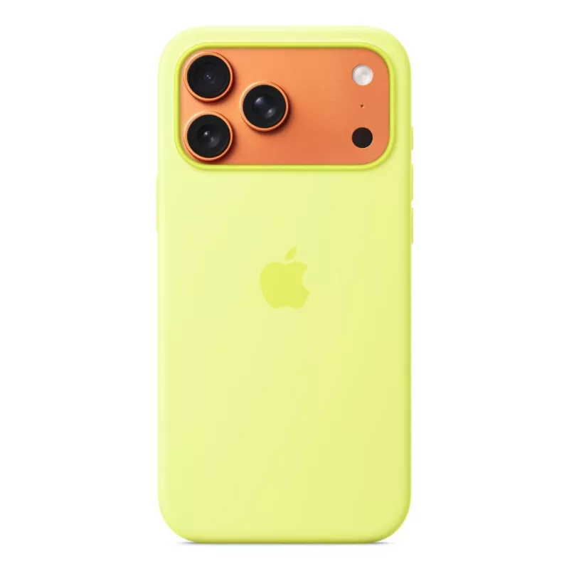 APPLE iPhone 17 Pro Max - Silikoninis Dėklas Su MagSafe - Neon Geltona