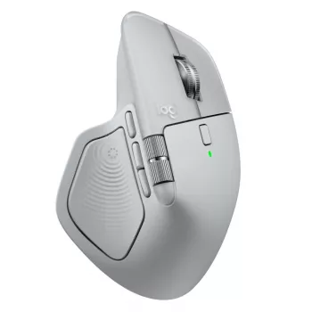 Logitech pelė MX Master 4 – dešinei rankai, lazerinė 8000 DPI, RF belaidis + Bluetooth, 8 mygtukai, pilka