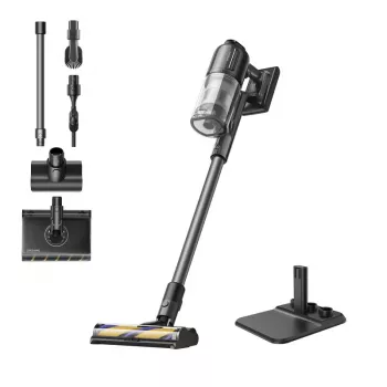 Dreame R20 Ultra AquaCycle 2-in-1 belaidis siurblys su šlapiu valymu, akumuliatorinis, sausas, HEPA, be maišelio, 0,6 l, 540 W, juodas, 2,85 Ah