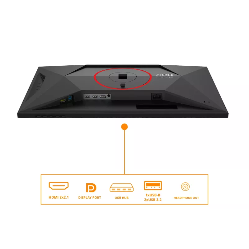 AOC G4 Q27G4SRU monitorius kompiuteriui 68.6 cm (27 col.) 2560 x 1440 pikselių Quad HD LED Juodas, Raudonas