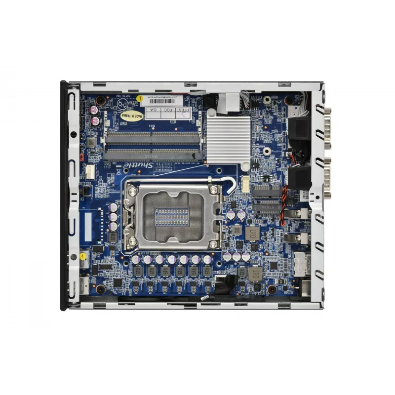 Shuttle Slim PC DH770, S1700, 2x HDMI, 2x DP, 2x 2.5G LAN, 2x COM, 8x USB, 1x 2.5 colio, 2x M.2, 24/7 nuolatinis darbas, su VESA