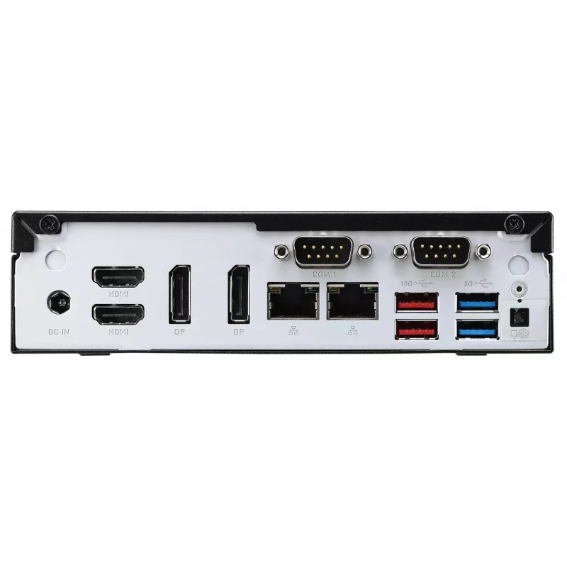 Shuttle Slim PC DH770, S1700, 2x HDMI, 2x DP, 2x 2.5G LAN, 2x COM, 8x USB, 1x 2.5 colio, 2x M.2, 24/7 nuolatinis darbas, su VESA