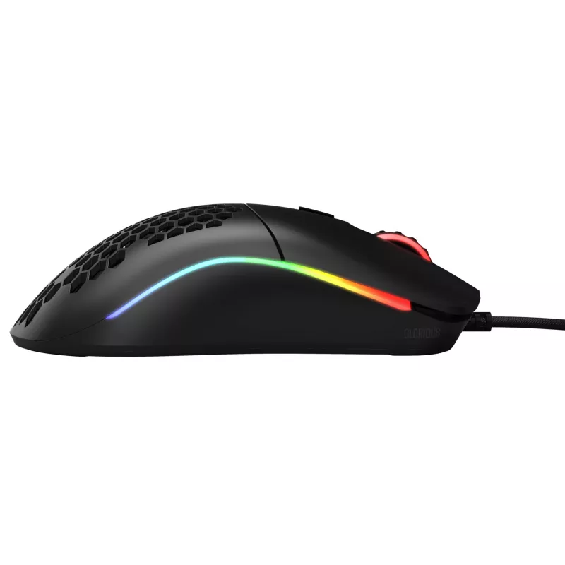 Glorious Gaming pelė Model O Regular (juoda), dešinei rankai, optinė, USB Type-A, 12000 DPI, juoda