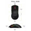 Glorious Gaming pelė Model O Regular (juoda), dešinei rankai, optinė, USB Type-A, 12000 DPI, juoda