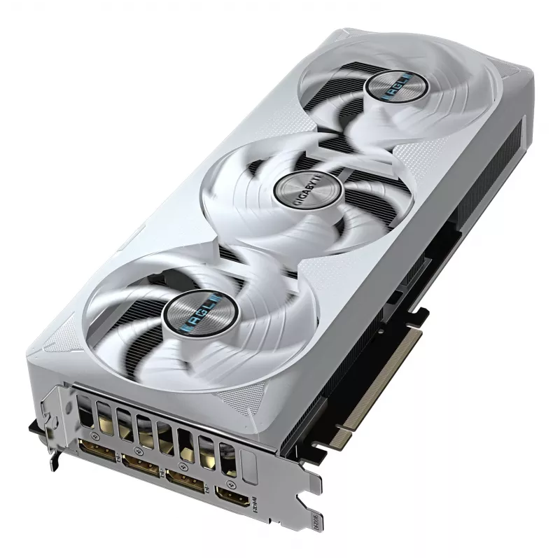GIGABYTE GeForce RTX 5070 Ti EAGLE OC ICE SFF 16G vaizdo plokštė - 16 GB GDDR7, 256 bit, PCI-E 5.0, 2542 MHz branduolio dažnis, 3x DP 2.1a, 1x HDMI 2.1b, NVIDIA DLSS 4, GV-N507TEAGLEOC ICE-16GD