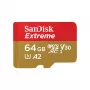 WESTERN DIGITAL Extreme Micro SDXC 64GB + SD adapteris 170MB/s 80MB/s A2 C10 V30 UHS-I U3