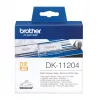 Brother DK-11204 įvairios paskirties etiketės, juoda ant baltos, 400 vnt., DK, balta, tiesioginis terminis, Kinija