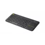 LOGITECH Wireless Touch Keyboard K400 Plus - Juoda - Qwerty UK
