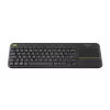 LOGITECH Wireless Touch Keyboard K400 Plus - Juoda - Qwerty UK