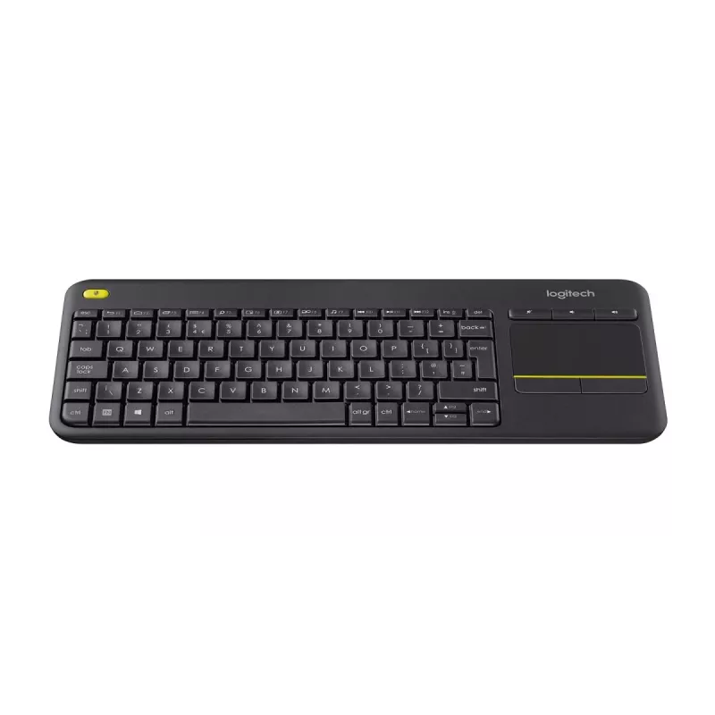 LOGITECH Wireless Touch Keyboard K400 Plus - Juoda - Qwerty UK
