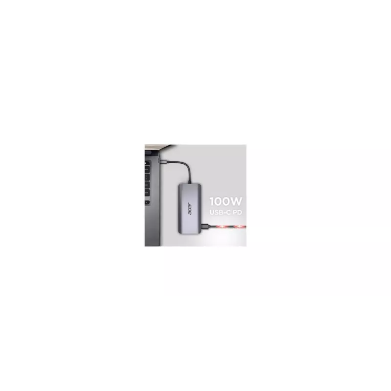 Acer 12v1 Type C Dongle sidabrinis