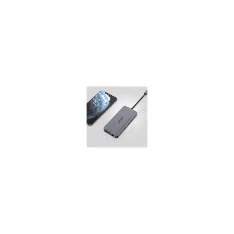 Acer 12v1 Type C Dongle sidabrinis