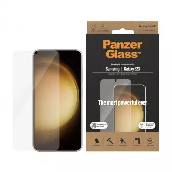 PanzerGlass ® Apsauginis stiklas Samsung Galaxy S23 | Ultra-Wide Fit su EasyAligner