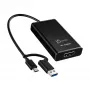 j5create JVA11-N 4K HDMI™ fiksavimo adapteris, juodas, USB 3.2 Gen 1 (3.1 Gen 1), 3840 x 2160 pikselių, aliuminis, 0.19 m, Taivanas